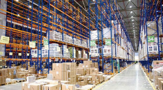 Полимерные полы для склада.