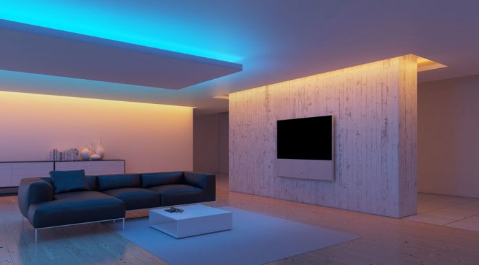 Как оформить красивое освещение в спальне с помощью светильников и светодиодных лент