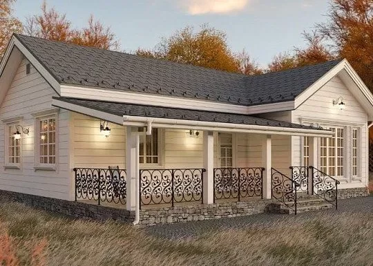 Новый дом: одноэтажные каркасные дома для постоянного проживания